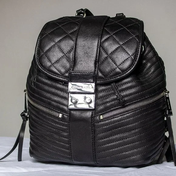 Michael Kors Black Quilted Leather Backpack with wallet Michael Kors | Bags | Michael Kors Quilted Leather Mini  main image 2